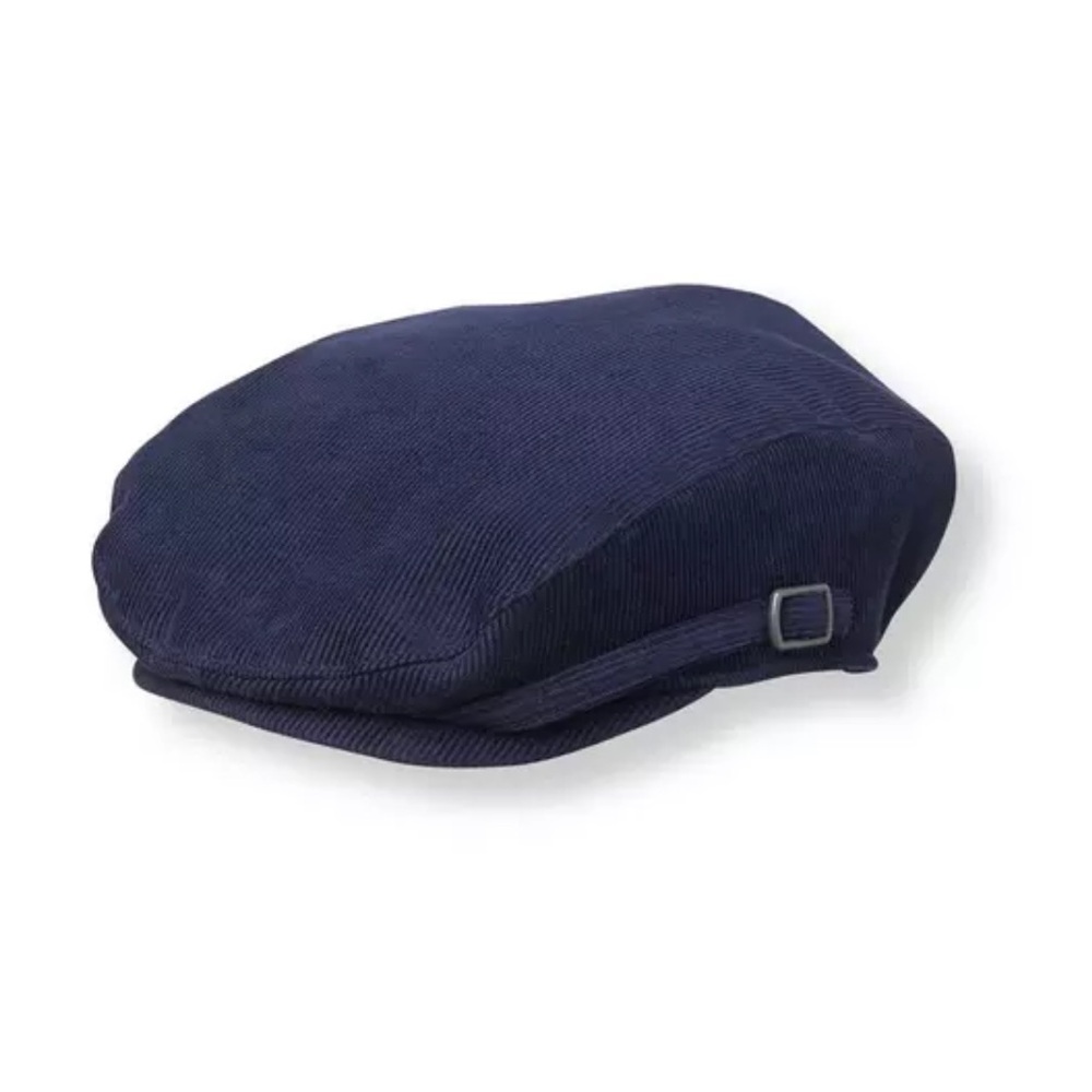 Janie and Jack Dark Blue Corduroy Hat